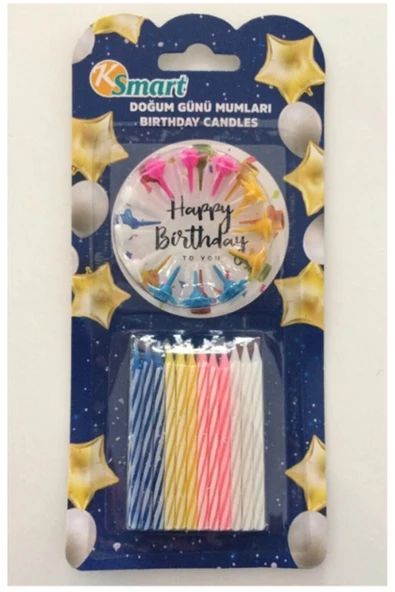 Smart Doğum Günü Pasta Mumu 24'lü ürün görseli