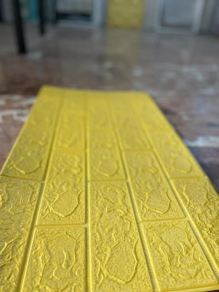 Renkli Duvarlar Kendinden Yapışkanlı 70x77Cm 10 Adet Taş Duvar Kağıdı Paneli