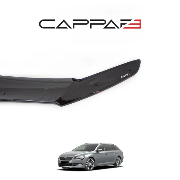 Skoda SuperB 2013 Yılı Ve Sonrası Uyumlu Ön Kaput Rüzgarlık 4mm - Resim 3
