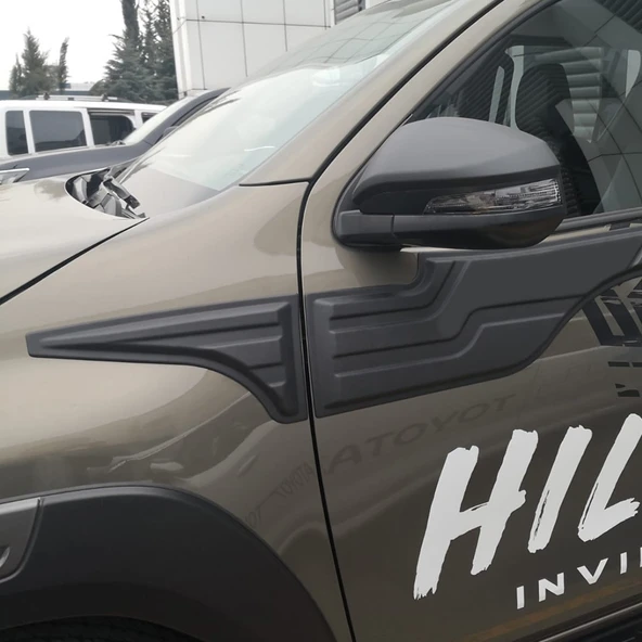 Toyota Hilux 2015-2020 Yıl Aralığı Uyumlu Yarasa Kapı Kaplama 4 Parça - Resim 9