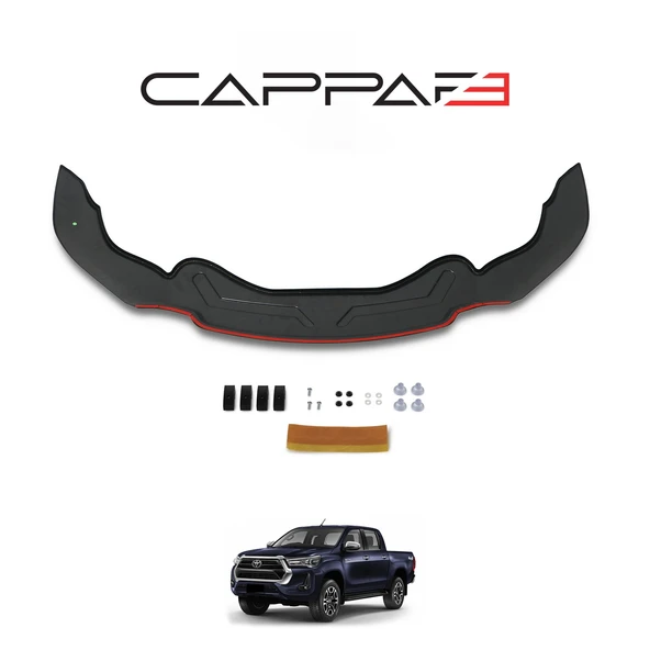 Toyota Hilux 2021- Yılı ve Sonrası Uyumlu Yarasa Kaput Rüzgarlığı - Resim 5
