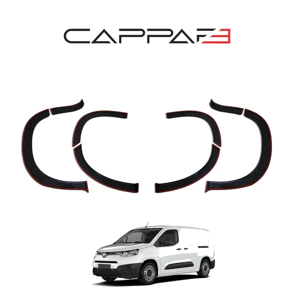 Toyota Proace City 2019- Yılı ve Sonrası Uyumlu Çamurluk Dodik 8 Parça - Resim 4