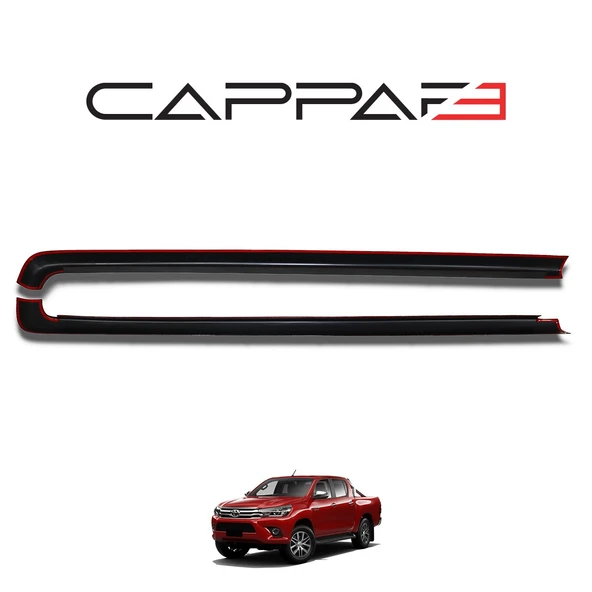 Toyota Hilux 2021- Yılı ve Sonrası Uyumlu Kasa Kenar Koruma 2 Parça - Resim 4