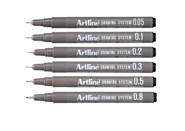 Supertrend Drawing System Teknik Çizim Kalemi Seti 6'lı ürün görseli