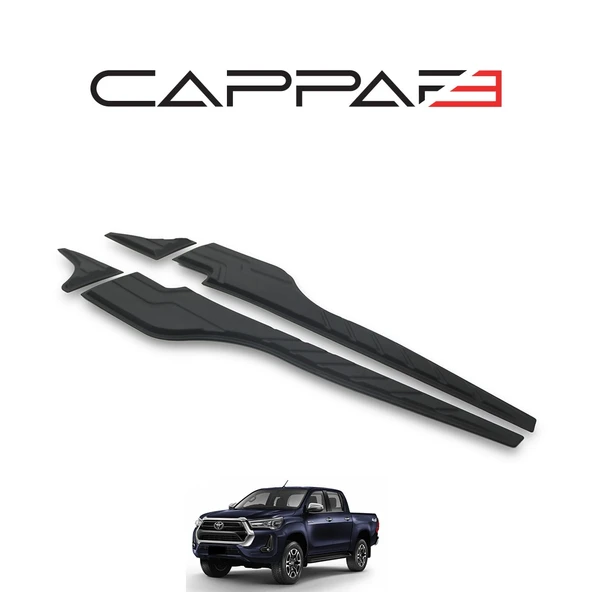 Toyota Hilux 2015-2020 Yıl Aralığı Uyumlu Yarasa Kapı Kaplama 4 Parça - Resim 8