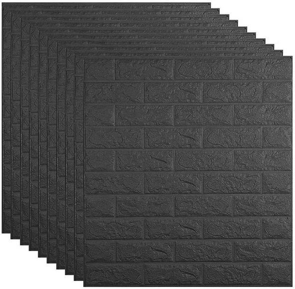 Renkli Duvarlar Kendinden Yapışkanlı 70x77Cm 10 Adet Taş Duvar Kağıdı Paneli - 12