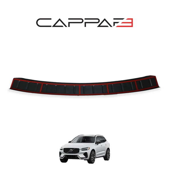 Volvo XC60 2017- Yılı ve Sonrası Uyumlu Arka Tampon Eşiği Mat - Resim 5