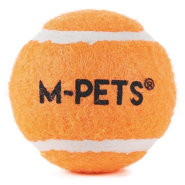 M-Pets Hop Tennis Topu Turuncu 5cm 3lü Set