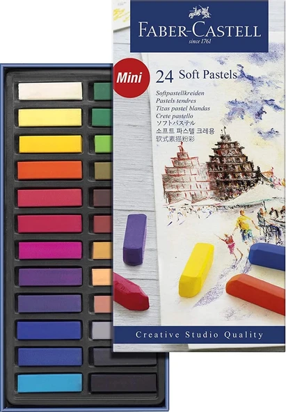 Supertrend Creative Studio Toz (Soft) Pastel Boya Seti 24 Renk Yarım Boy (Mini) ürün görseli 1