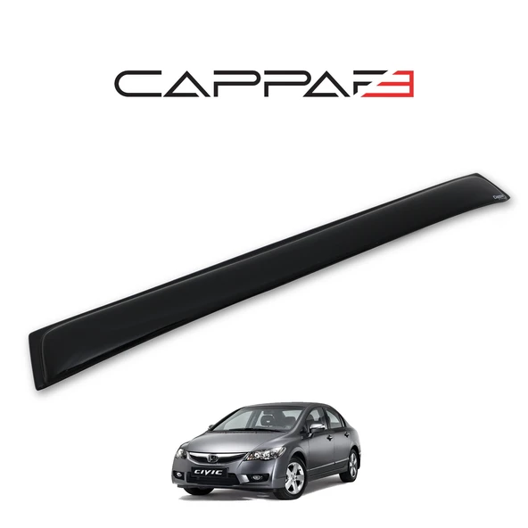 Honda Civic 2006-2012 Yıl Aralığı Uyumlu Arka Cam Üstü Spoyler İnce Model - 3