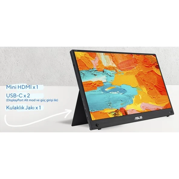 ASUS 16" MB16AHG TAŞINABİLİR MONİTÖR ürün görseli 1