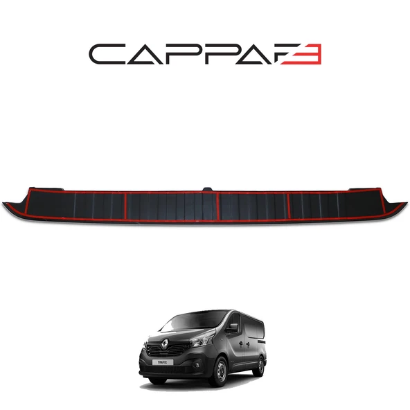 Renault Trafic 2014-2019 Yıl Aralığı Uyumlu Arka Tampon Eşiği Parlak - Resim 6