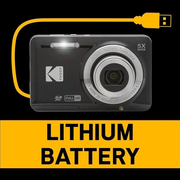 KODAK PIXPRO FZ55-RD 16MP Dijital Fotoğraf Makinesi - 6