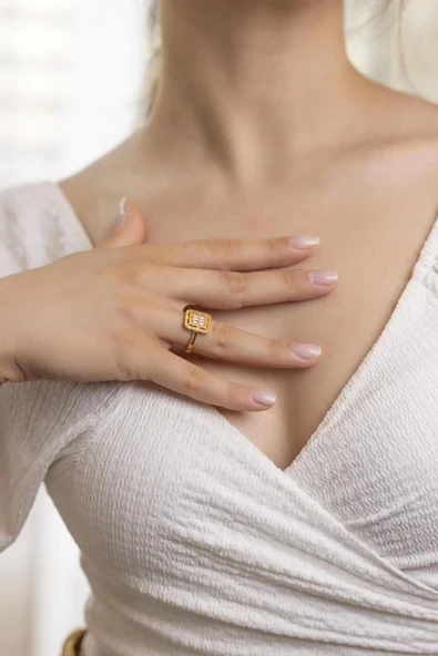 Yiğitbaşı Gold 22 Ayar Baget Yüzük 3086 - 2