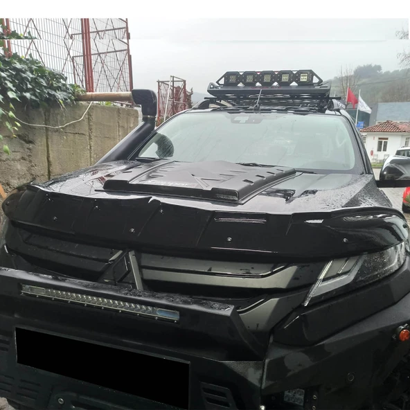 Mitsubishi L200 2019- Yılı ve Sonrası Uyumlu Yarasa Kaput Rüzgarlığı - Resim 8