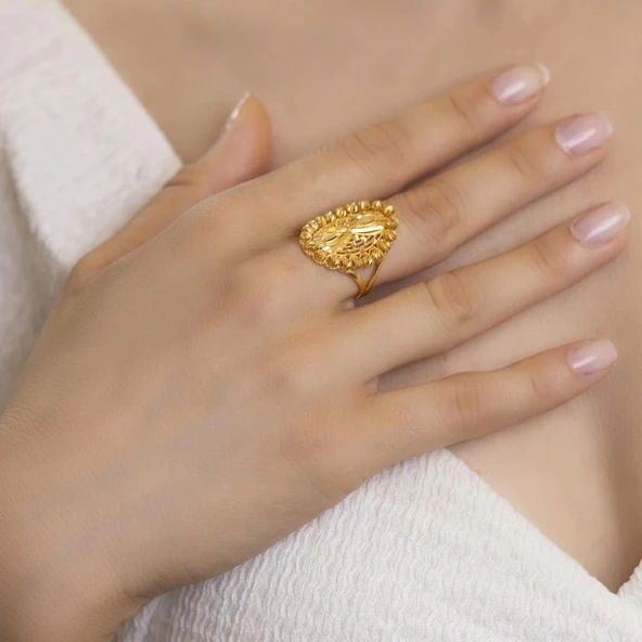 Yiğitbaşı Gold 22 Ayar Fancy Dorika Yüzük 3060 - 3