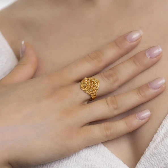 Yiğitbaşı Gold 22 Ayar Fancy Dorika Yüzük 3027 - 3