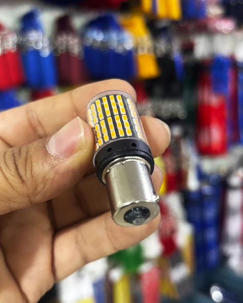 Oto 144LED Ampul 2'li Set, 93M 12V Tek Duy Beyaz Işık, Fren, Park, Sinyal Ampulleri - Resim 6