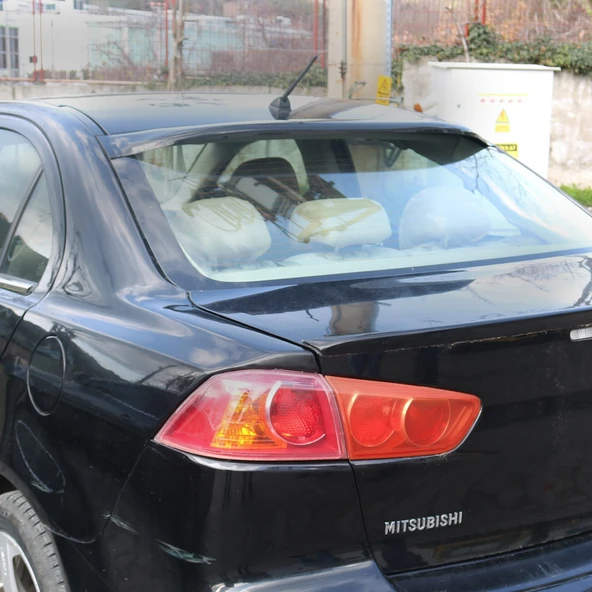Mitsubishi Lancer 2007-2017 Yıl Aralığı Uyumlu Arka Cam Üstü Spoyler - 7