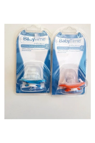 BABY TİME BT152 SİLİKON DAMAKLI KORUYUCU KAPAKLI SİYAH GÖVDELİ EMZİK