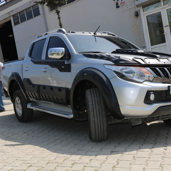 Mitsubishi L200 2015-2019 Yıl Aralığı Uyumlu Çamurluk Dodik 4 Parça - Resim 6