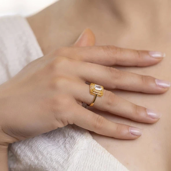 Yiğitbaşı Gold 22 Ayar Baget Yüzük