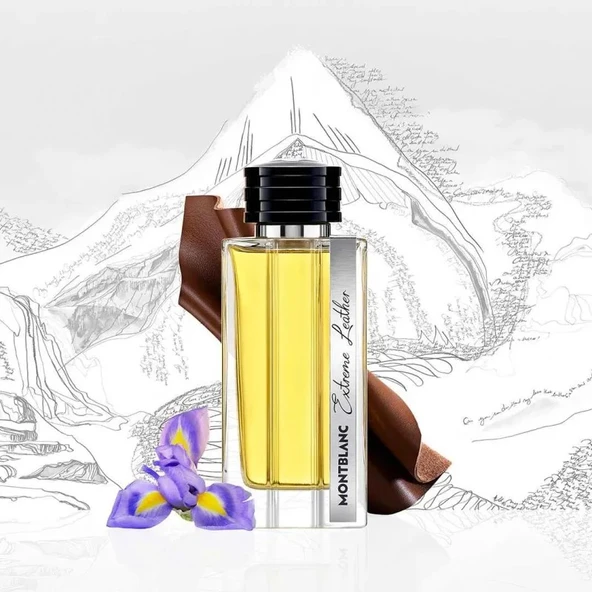 Mont blanc Collection Extreme Leather Smoked Iris EDP 125 ml Erkek Parfüm - 5