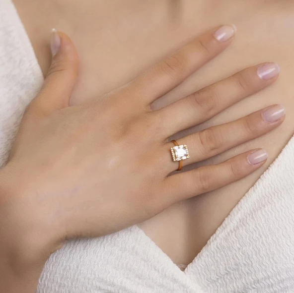 Yiğitbaşı Gold 22 Ayar Baget Yüzük