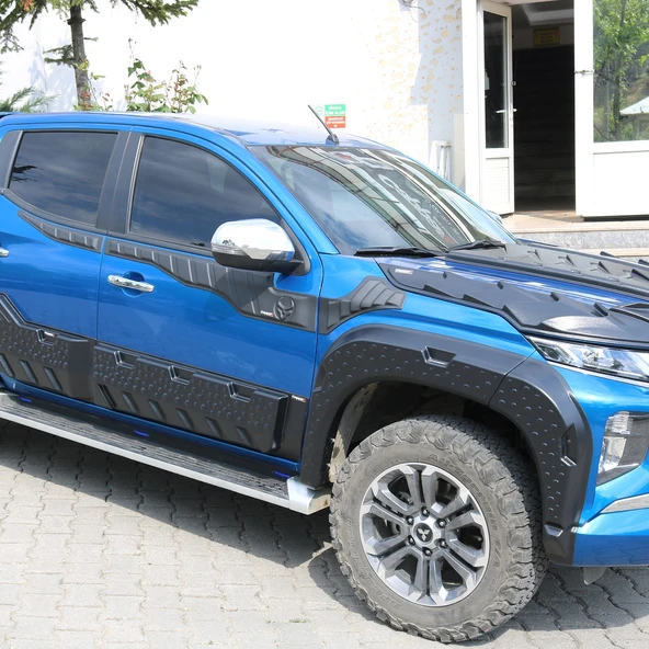 Mitsubishi L200 2019- Yılı ve Sonrası Uyumlu Çamurluk Dodik 8 Parça - Resim 11