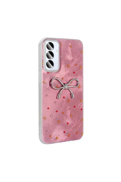 T ZAP Galaxy S25 Plus Kılıf Kamera Korumalı Figürlü Zore Ponti Silikon Kapak - Açık Pembe ürün görseli 1