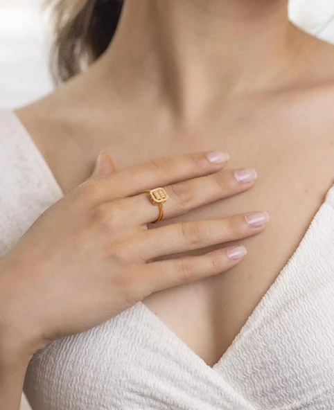 Yiğitbaşı Gold 22 Ayar Baget Yüzük 3148 ürün görseli 1