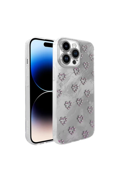 Vipfoni iPhone 14 Pro Max Kılıf Kamera Korumalı Figürlü Zore Ponti Silikon Kapak ürün görseli