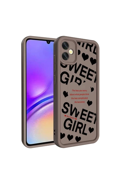 zore Galaxy A05 Kılıf Kamera Korumalı Baskılı Arka Yüzey Zore Klas Kapak - Beyaz - 4