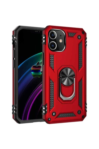 Vipfoni Iphone 12 Mini Uyumlu Kendinden Standlı Mıknatıslı Silikon Kılıf ürün görseli