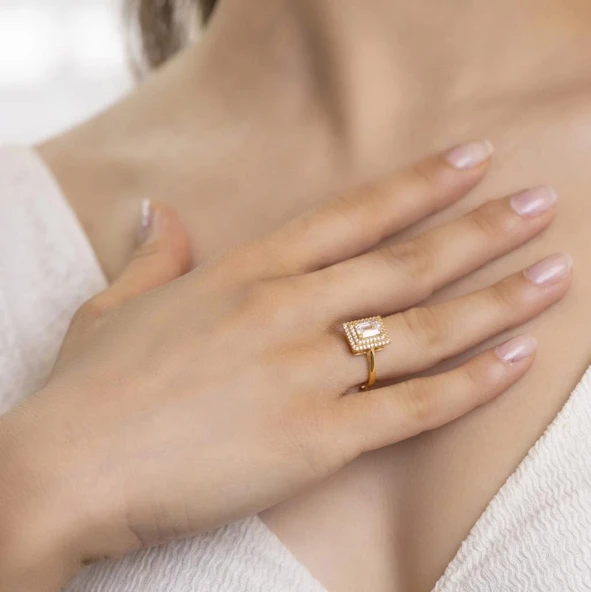 Yiğitbaşı Gold 22 Ayar Baget Yüzük 3157