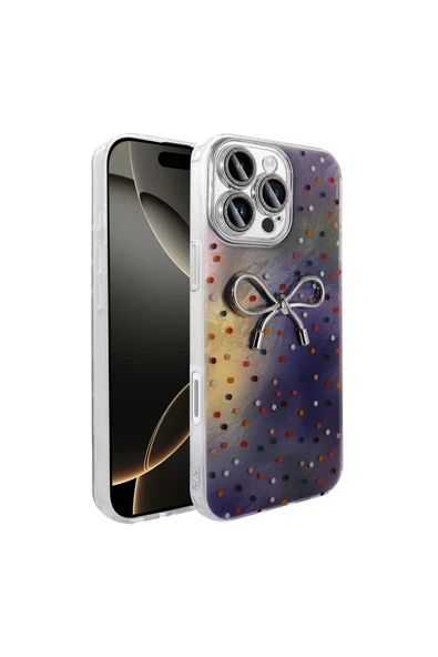 zore Apple iPhone 16 Pro Kılıf Kamera Korumalı Figürlü Zore Ponti Silikon Kapak ürün görseli