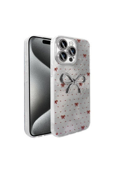 Vipfoni iPhone 15 Pro Kılıf Kamera Korumalı Figürlü Zore Ponti Silikon Kapak ürün görseli