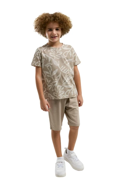 Arnetta Erkek Çocuk Şortlu Pijama Takım 3300 - Resim 2