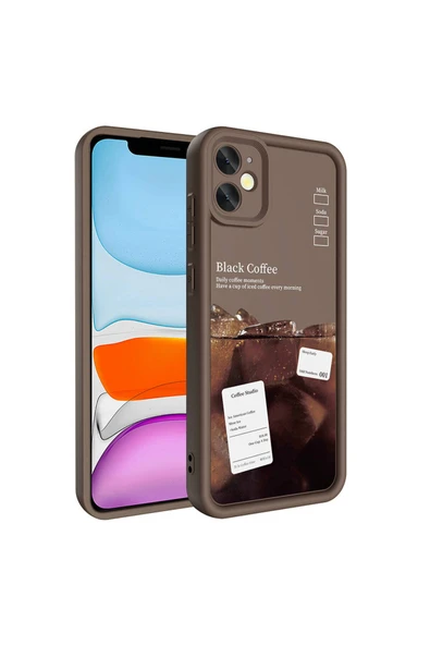 KILIFTECH Apple iPhone 11 Kılıf Kamera Korumalı Baskılı Arka Yüzey  Klas Kapak - Resim 5