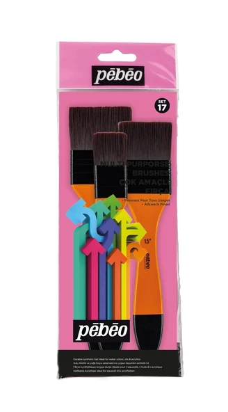 Supertrend 3'lü Zemin Fırçası Seti Sentetik Kıl (No:1 - 1.5 - 2) ürün görseli 1