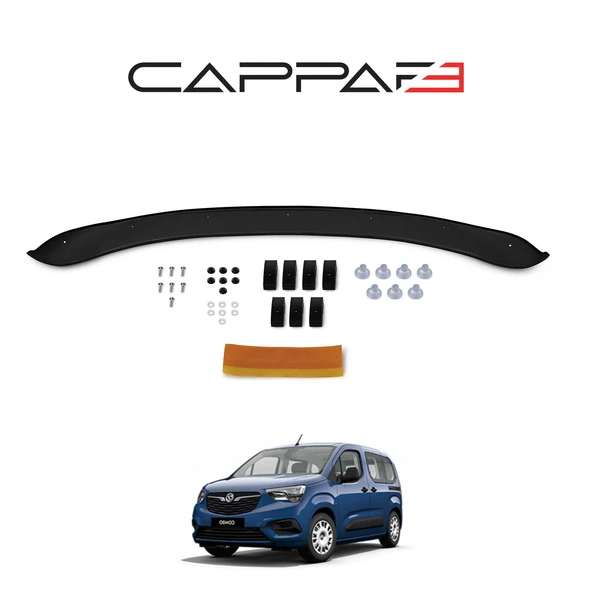 Opel Combo E 2018 Yılı Ve Sonrası Ön Kaput Rüzgarlık 3mm - Resim 4