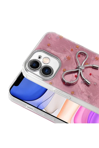 batuteknoloji Apple iPhone 11 Kılıf Kamera Korumalı Figürlü Zore Ponti Silikon Kapak - Resim 3