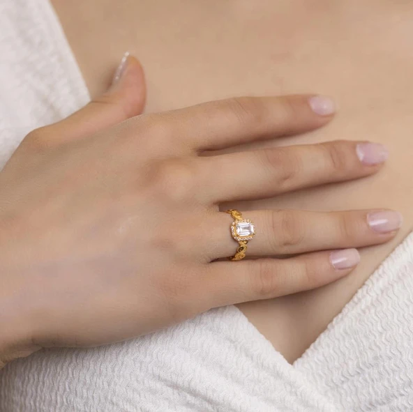 Yiğitbaşı Gold 22 Ayar Baget Yüzük