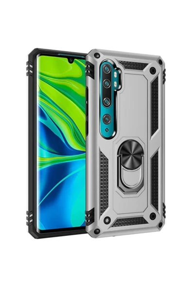 Vip-Aksesuar Xiaomi Mi Note 10 Uyumlu Kendinden Standlı Mıknatıslı Silikon Kılıf ürün görseli