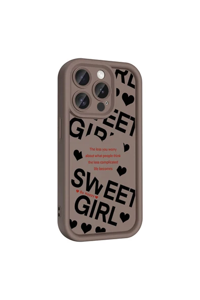 Ardemix iPhone 15 Pro Max Kılıf Kamera Korumalı Baskılı Arka Yüzey Zore Klas Kapak - Siyah ürün görseli