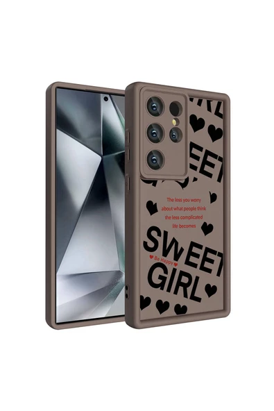 GNG HOME Galaxy S24 Ultra Kılıf Kamera Korumalı Baskılı Arka Yüzey Zore Klas Kapak - Beyaz - Resim 4