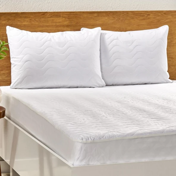 Taç Soft Tek Kişilik Yatak Alezi Beyaz ürün görseli