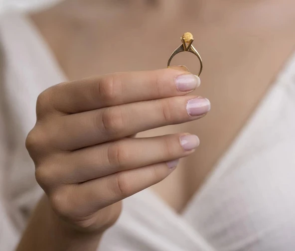 Yiğitbaşı Gold 22 Ayar Dorika Tektaş Yüzük 3169 - 3