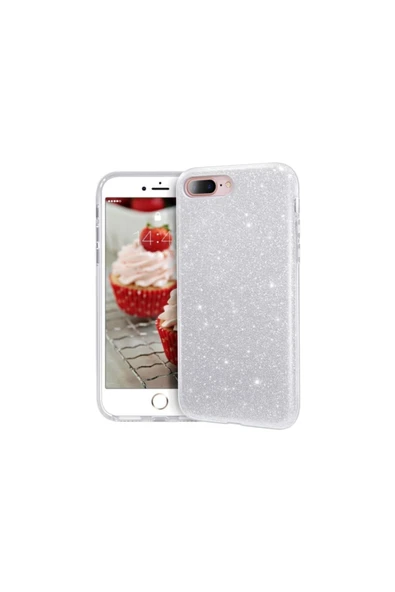 Vipfoni Apple Iphone 8 Plus Kılıf ???zore Eni Parıldayan Taşlı Kılıf ürün görseli 1