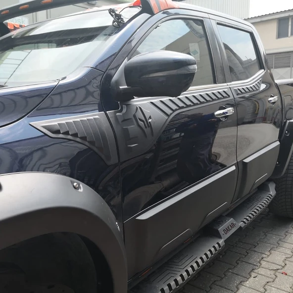 Mercedes X-Class 2017- Yılı ve Sonrası Uyumlu Yarasa Kapı Kaplama 6 Parça - Resim 9